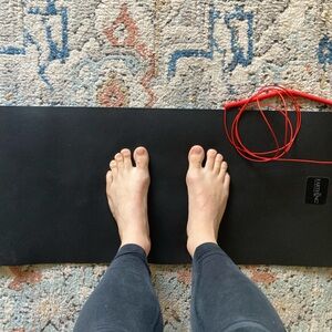 Black Grounding Mat with Cord for In-Home Earthing